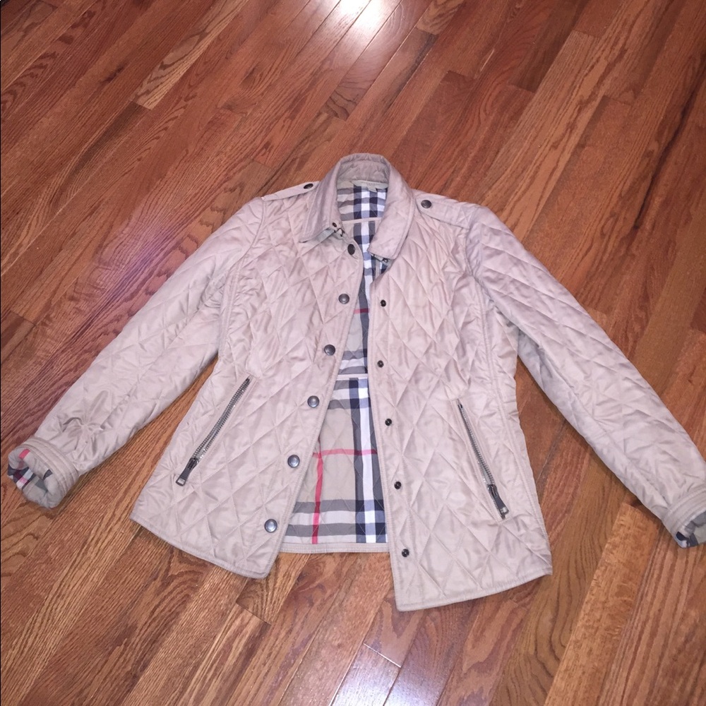 Burberry Beige Quilted Jacket